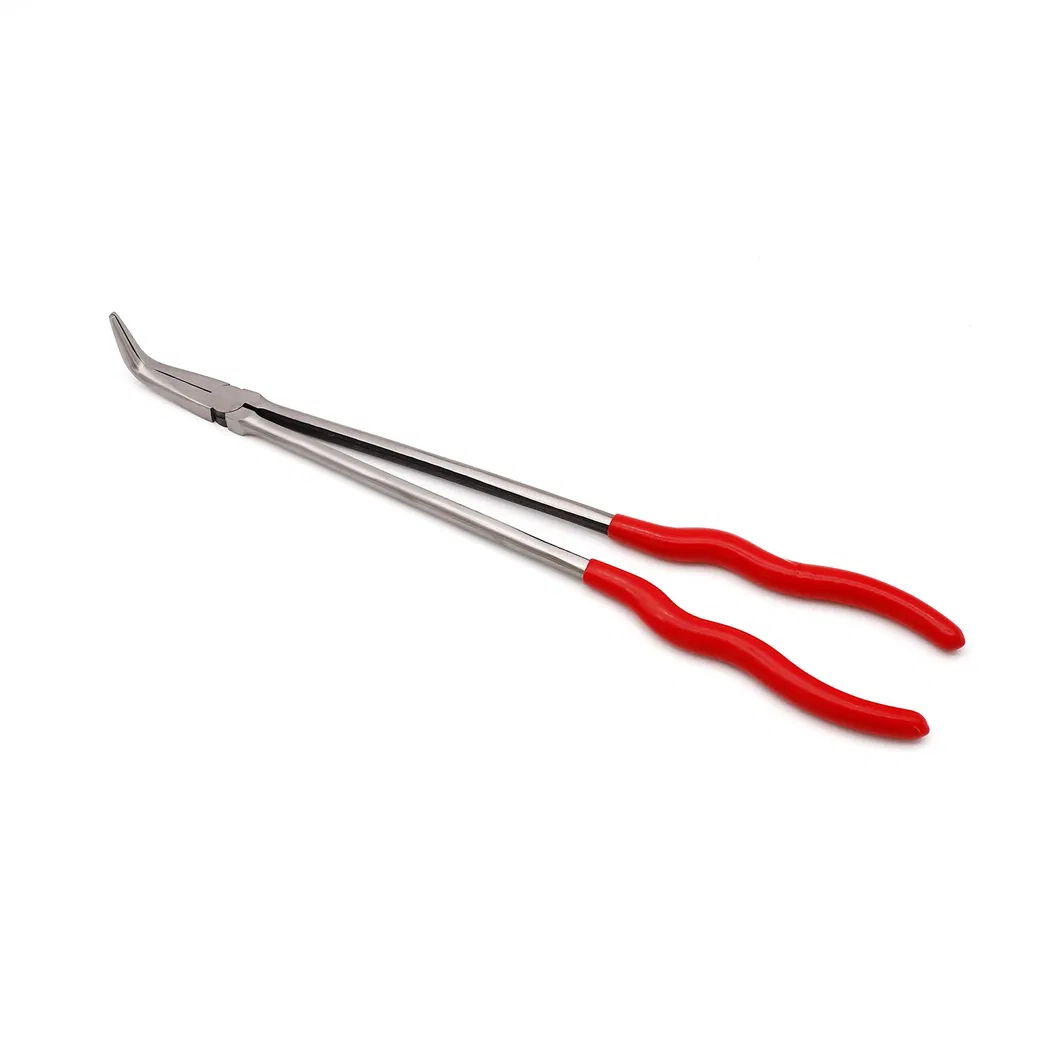 11", 16", Made of Carbon Steel, with Dipped Handles, Polish, 20 Degree Long Reach Pliers