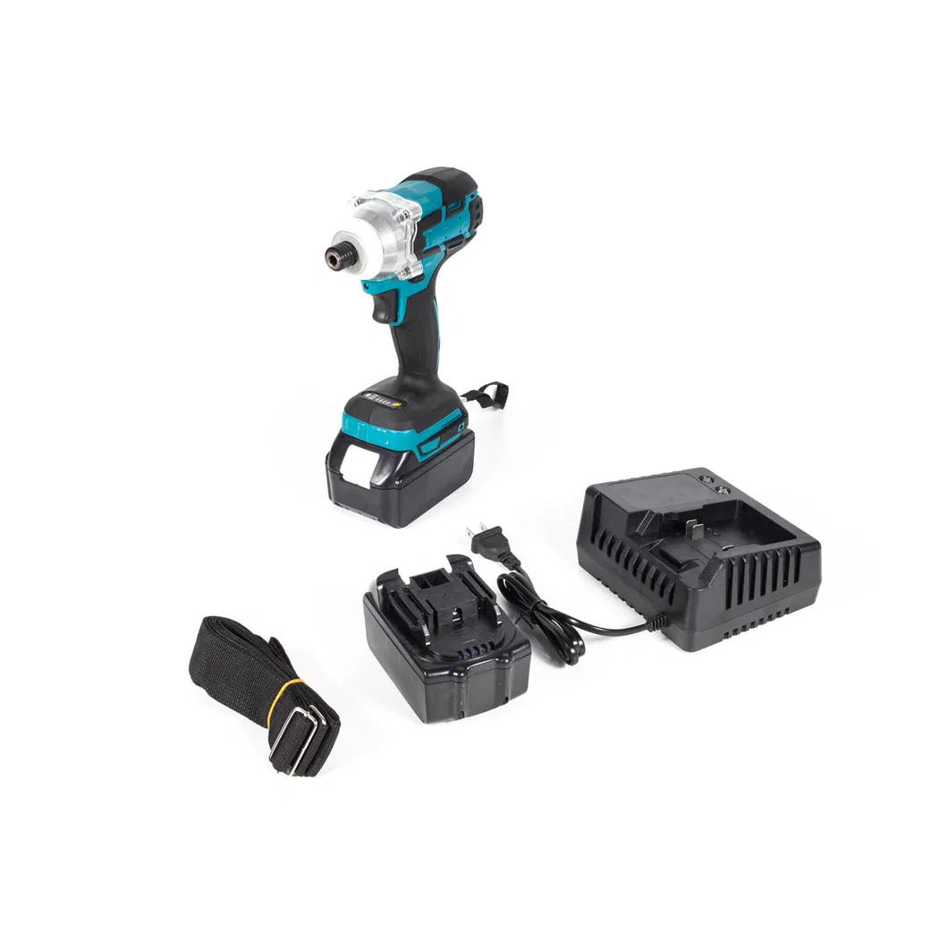 Factory Wholesale Rechargeable Cordless Electric Wrench with Two Batteries