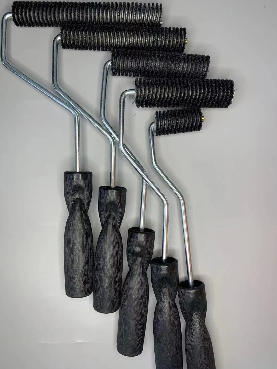 FRP Roller Customized Zinc Plated Bristle Roller 22mm Diameter 25mm Length for FRP Laminating