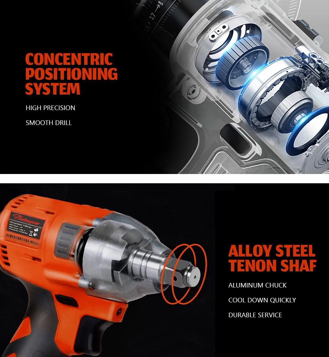 High Quality 20V 330nm Hardware Cordless Impact Wrench Power Tools