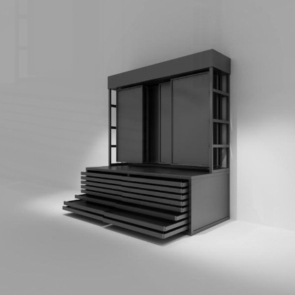 Flat Drawer Display Rack
