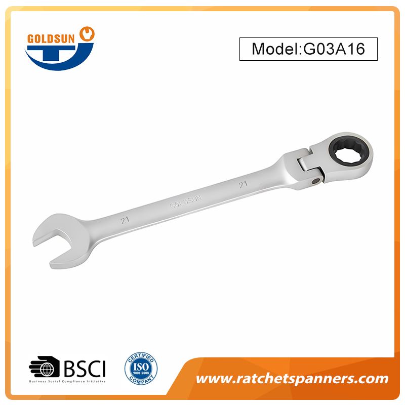 Industrial Flexible Head Ratchet Wrench