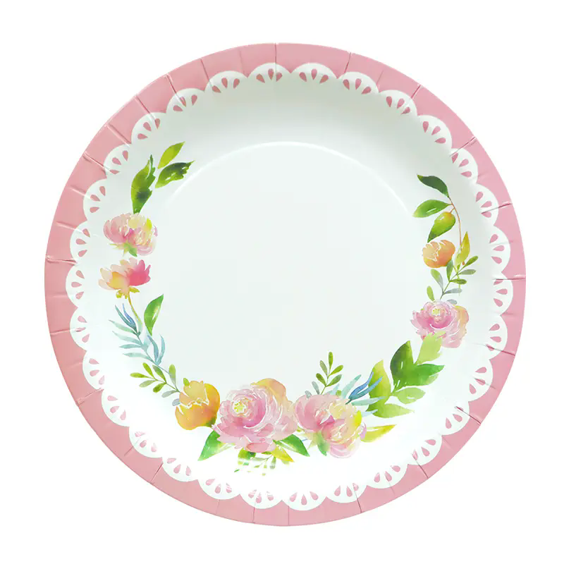 8.5in Round Paper Plates
