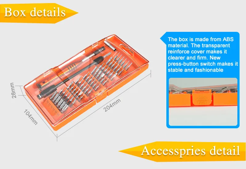 Jakemy 58PCS General Repair Magnetic Precision Screwdriver Kit Set Hand Tools
