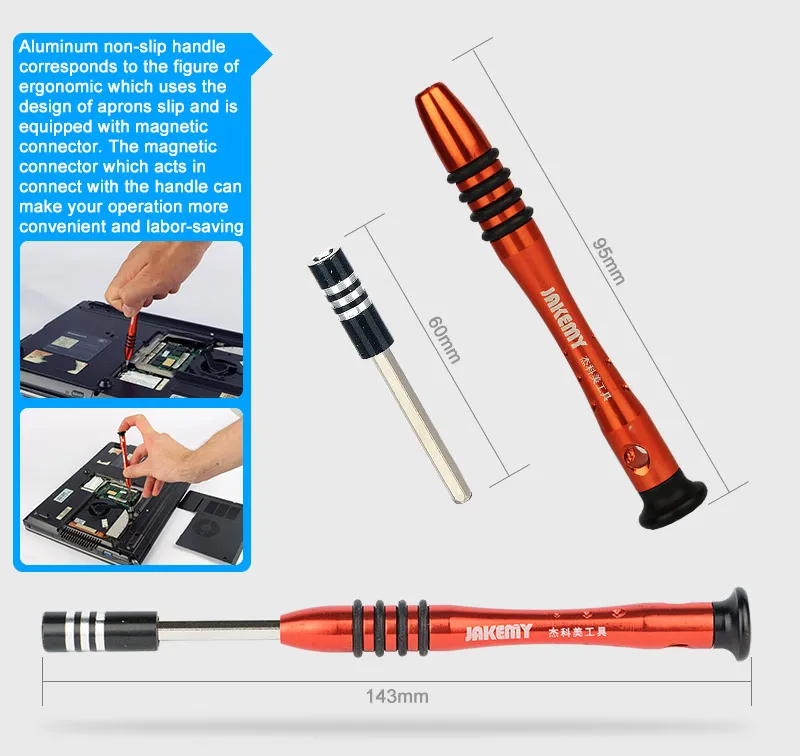Jakemy Fast Shipping 58PCS General Household Use Screwdriver Kit Hand Tool Set