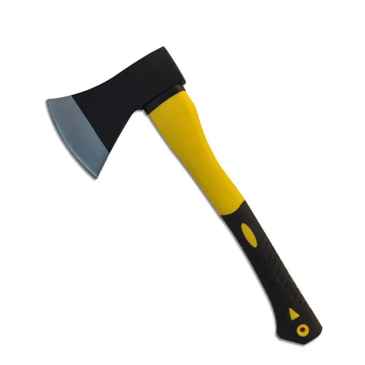 Multi-Purpose Hatchet Broad Felling Working Axe Ax with Curved Fiberglass Handle Hand Tool