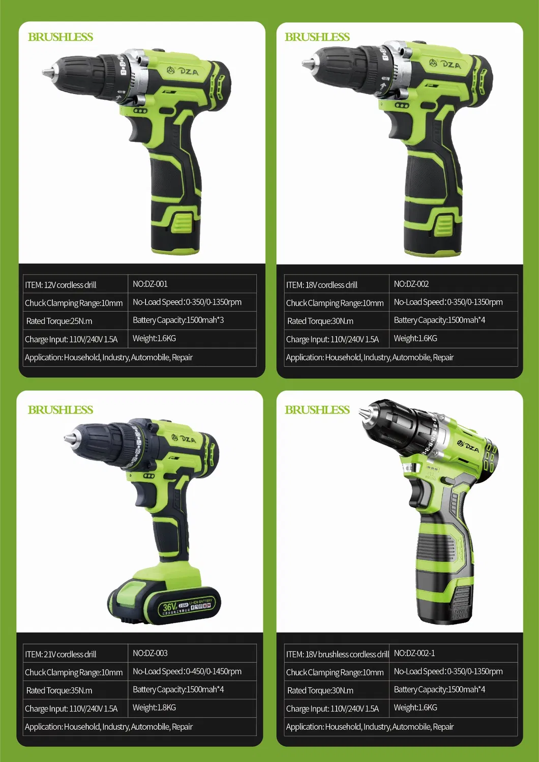 RoHS 21V 4.0ah Powerful Rapid Charging Brushless Li-ion Cordless Impact Wrench
