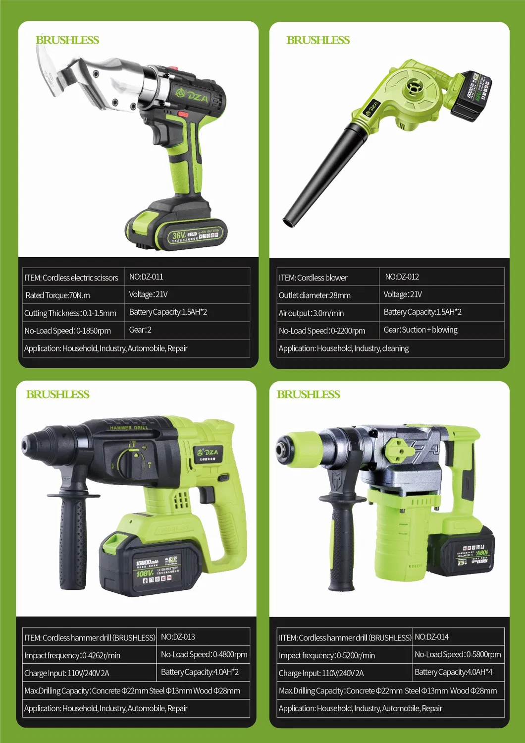 RoHS 21V 4.0ah Powerful Rapid Charging Brushless Li-ion Cordless Impact Wrench